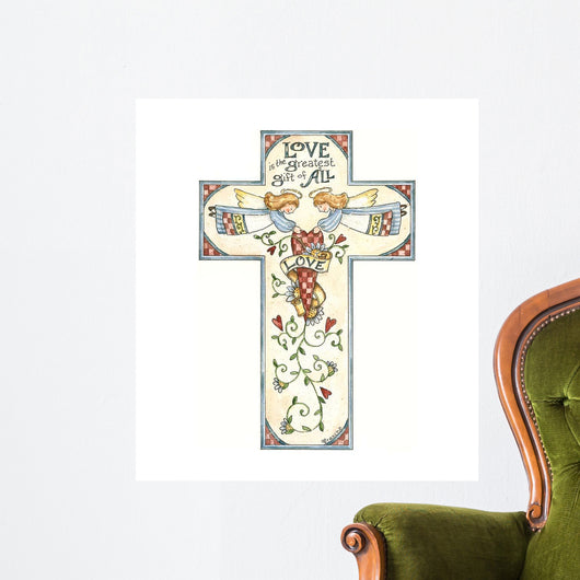 Love Is Greatest Gift Wall Decal Design 1