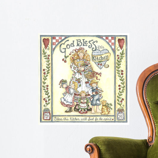 God Bless Wall Decal