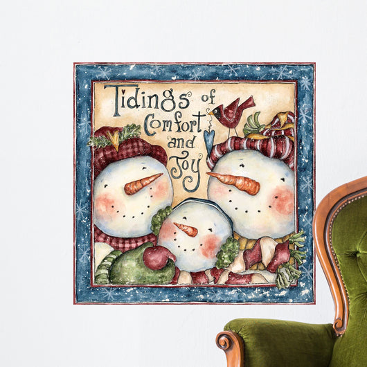 Tidings Comfort and Joy Wall Decal
