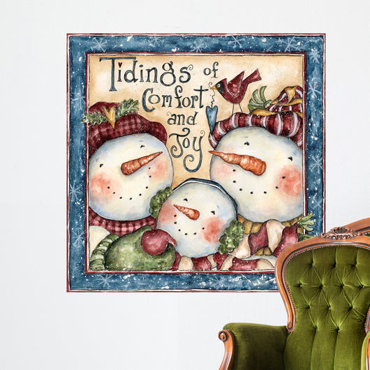 Tidings Comfort and Joy Wall Decal