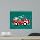 No 8 Fire Truck Wall Decal