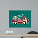 No 8 Fire Truck Wall Decal