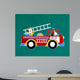 No 8 Fire Truck Wall Decal