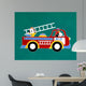 No 8 Fire Truck Wall Decal