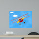 Cat Bi-plane Wall Decal