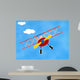 Cat Bi-plane Wall Decal