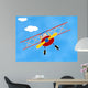 Cat Bi-plane Wall Decal