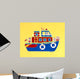 Boating Bears Wall Mural