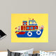 Boating Bears Wall Mural
