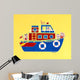Boating Bears Wall Mural