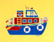 Boating Bears Wall Mural