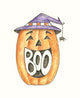 Boo Pumpkin Wall Decal