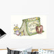 Bookworm Book Wall Decal