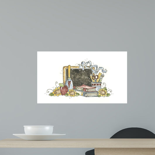 Chalkboard with Bell Wall Decal