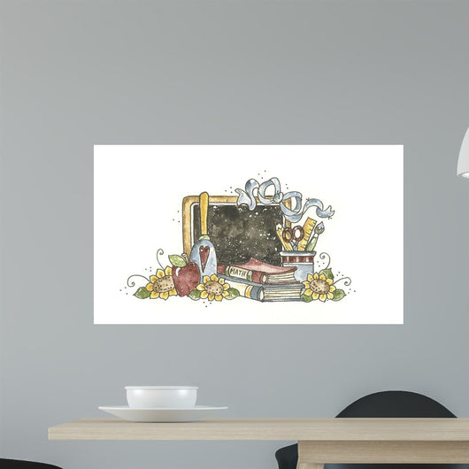 Chalkboard with Bell Wall Decal