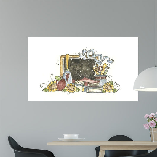 Chalkboard with Bell Wall Decal
