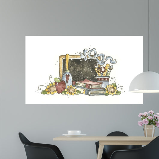 Chalkboard with Bell Wall Decal