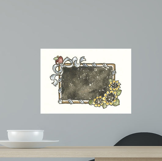 Chalkboard with Ribbon Wall Decal
