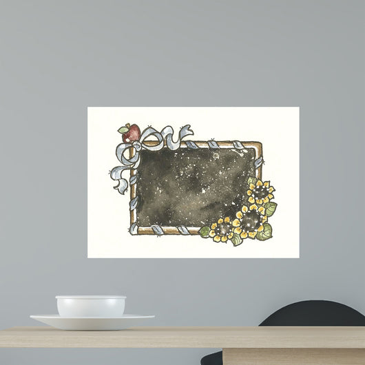 Chalkboard with Ribbon Wall Decal