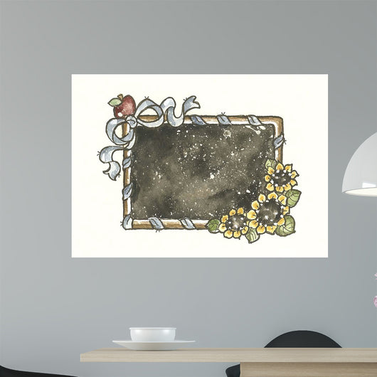 Chalkboard with Ribbon Wall Decal