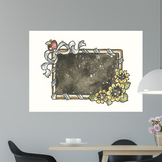 Chalkboard with Ribbon Wall Decal