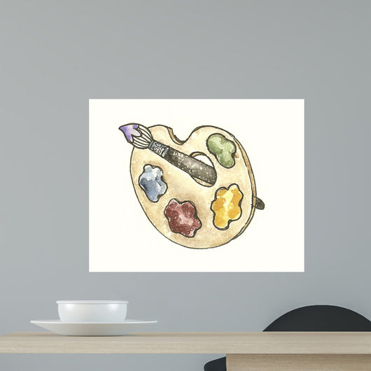 School Art Palette Wall Decal