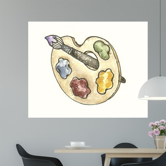 School Art Palette Wall Decal