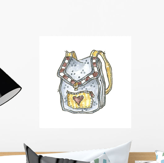 School Backpack Wall Decal