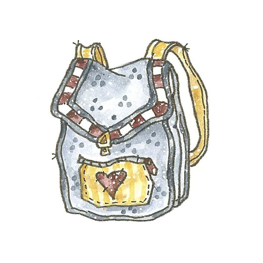 School Backpack Wall Decal
