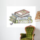 School Books Wall Decal