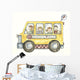 School Bus with Balloon Wall Decal