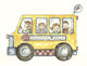 School Bus with Balloon Wall Decal