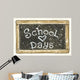 School Chalkboard Wall Decal
