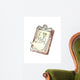 School Clip Board Wall Decal