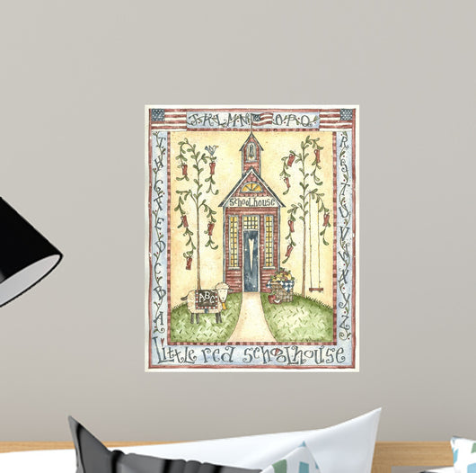 Little Red Schoolhouse Wall Decal