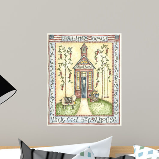 Little Red Schoolhouse Wall Decal