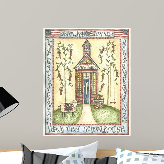 Little Red Schoolhouse Wall Decal