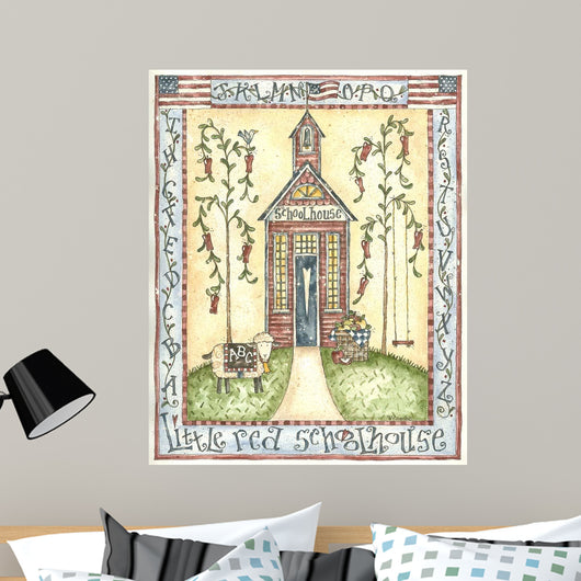 Little Red Schoolhouse Wall Decal