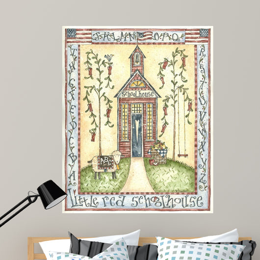 Little Red Schoolhouse Wall Decal