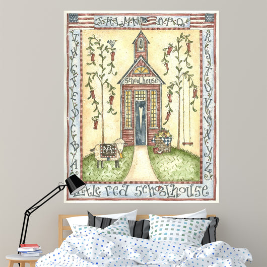 Little Red Schoolhouse Wall Decal