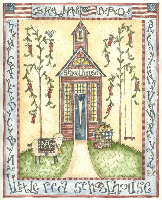 Little Red Schoolhouse Wall Decal