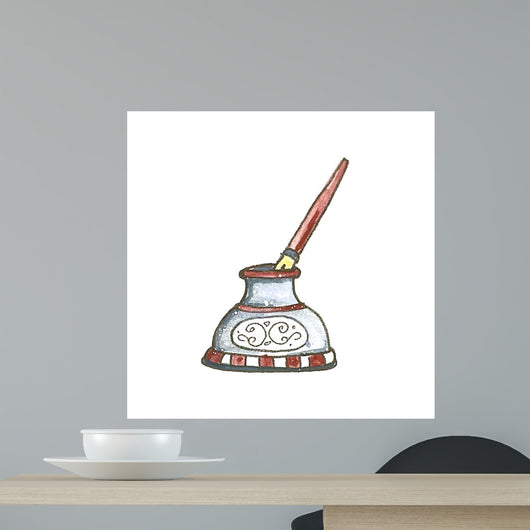 School Inkwell Wall Decal