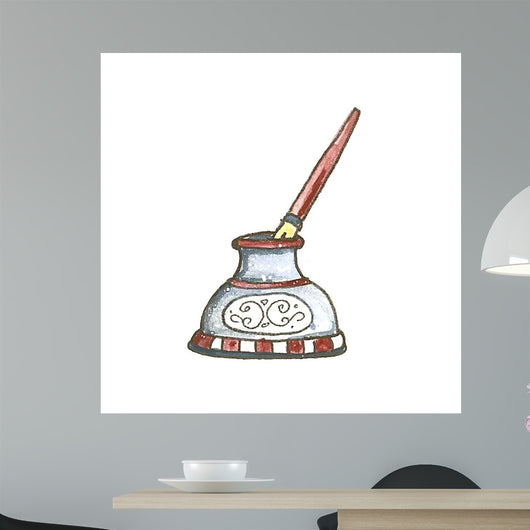 School Inkwell Wall Decal