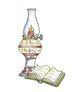 School Lamp Book Wall Decal