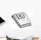 School Spiral Notebook Wall Decal