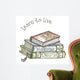 School Three Books Wall Decal
