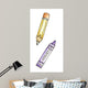School Two Crayons Wall Decal