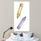 School Two Crayons Wall Decal