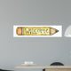 Welcome Pencil Wall Decal