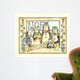 Noel 4 Penguins Wall Decal